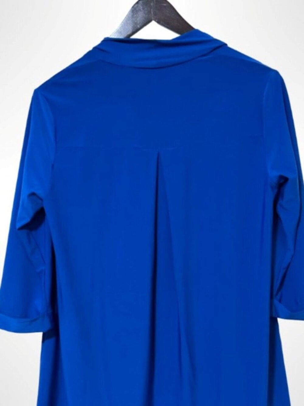 ANTTHONY ORIGINALS Stretchy Open Front Cardigan Royal Cobalt Blue Size S NWT - Picture 5 of 8